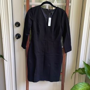 J.Crew Black Sheath Dress NWT